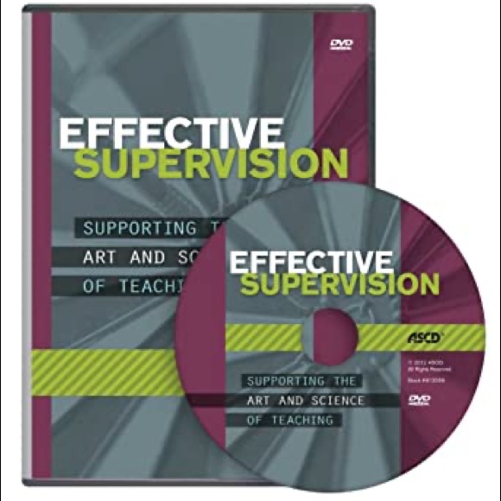 Effective Supervision: Supporting The Art & Science Of Teaching DVD Marzano ASCD